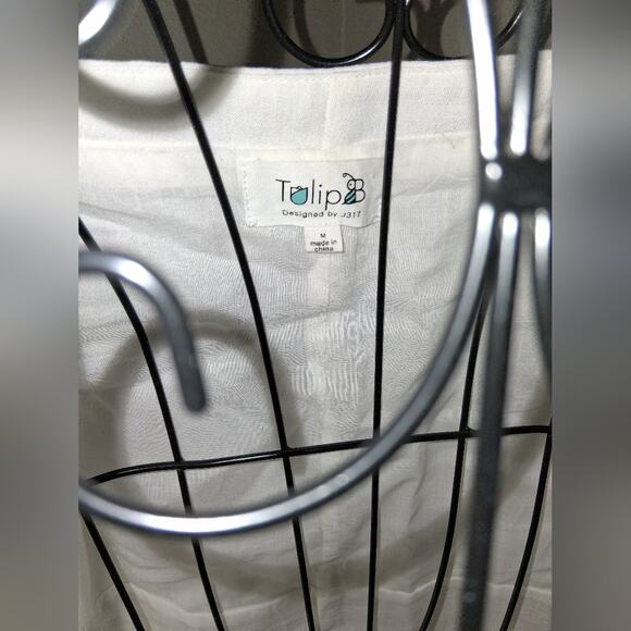 White and Gray Casual Dress - Picture 2 of 4